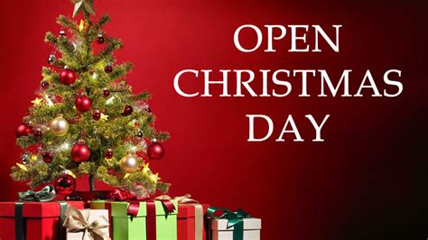 shops open on xmas day